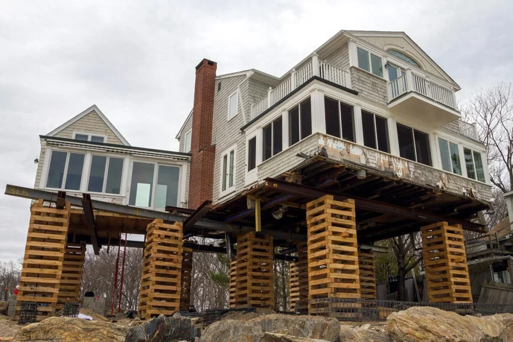 Elevated Pilings or Stilts Foundation Repair Alexandria VA